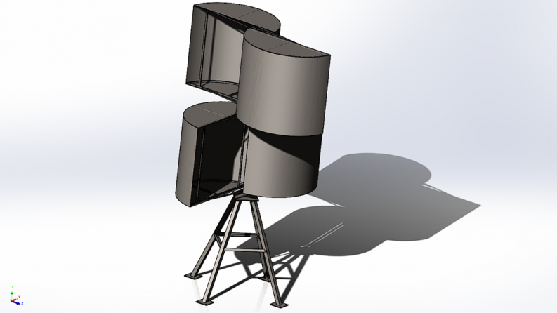 AP13068313 &mdash; Development of a new design of a modular wind turbine with a fixed vertical axle