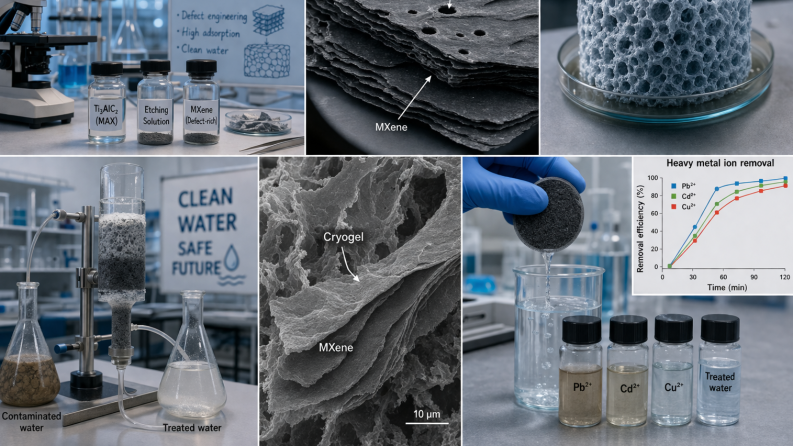 AP26101911 &ndash; MXene-дегі бос орындар ақаулары: оларды зерттеу және суды тазарту үшін жақсартылған сорбциялық қабілеттері бар MXene/криогель гибридті сүзгісін алуға арналған қолданбалар